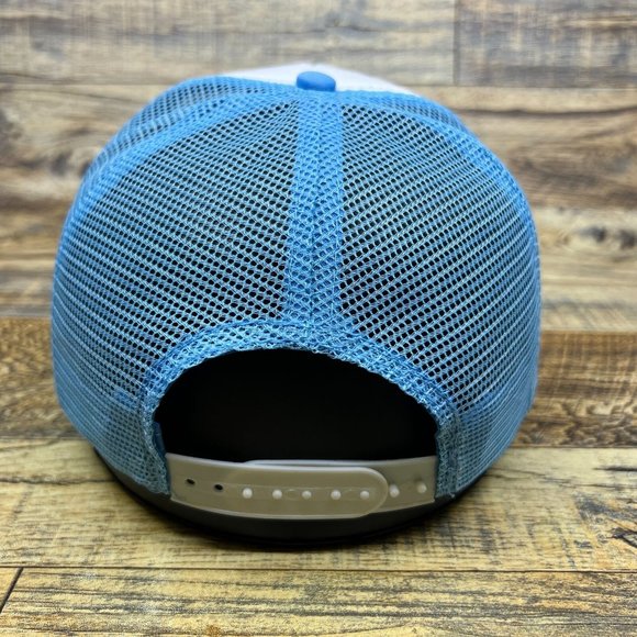 PBS Mens Trucker Hat Blue Snapback Vintage 1969 Vintage Logo Broadcast Ball Cap - Picture 5 of 8